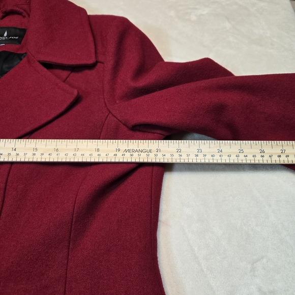 London Fog Women's Red Peacoat - Picture 8 of 9